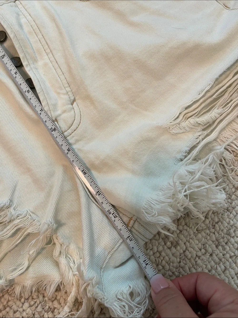 Lucky Brand Light Blue Distressed Denim Cutoff Shorts 10/30